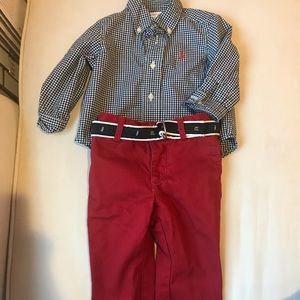 Ralph Lauren three piece set-100% cotton. 9 months